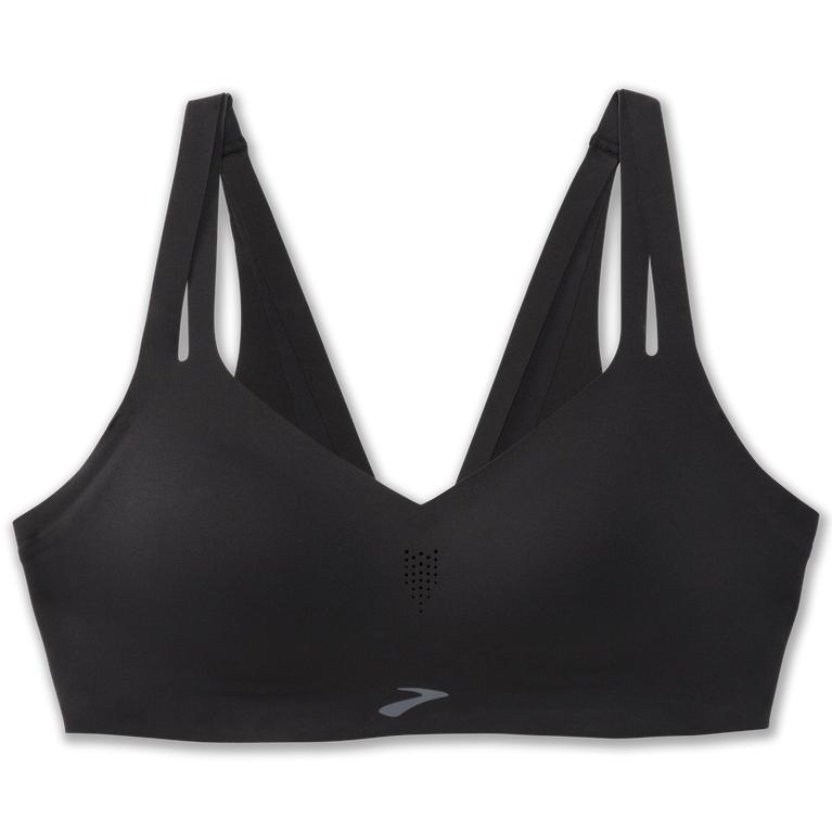 Brooks Women's DARE STRAPPY Sports Bras - Black - Canada (DHXJV-5940)